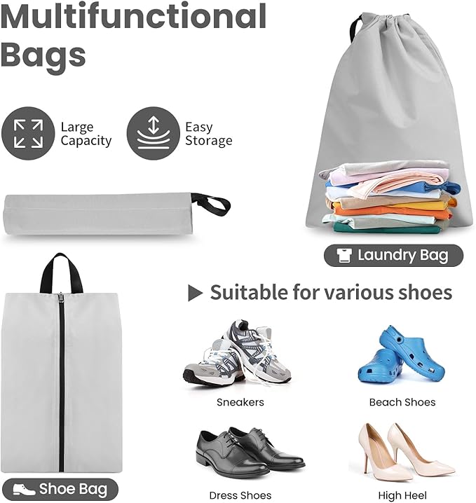 Compression Packing Cubes for Travel, Lightweight Vacation Travel Essentials, Travel Accessories for Suitcase Organizer Bags 