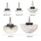 11 pcs Buffing Wheel for Drill, Buffing Pad Polishing Wheel Kits, Wheel Shaped Polishing Tool for Metal Aluminum, Stainless Steel, Chrome, Jewelry, Wood, Plastic, Ceramic, Glass, etc