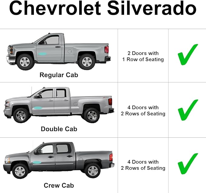 Rear Tailgate Window Sunshade Custom Fit for 2020 2021 2022 2023 2024 2025 2026 Chevrolet Silverado 2500 3500, Regular cab, Crew cab, Double Cab 2dr 4dr (NOT for Sliding Window)