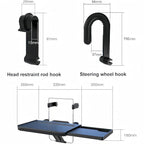 Car Steering Wheel Desk Compatible with Ford F150 F250 F350 F-150 F-250 F-350, Foldable Back Seat Tray Table, Car Steering Wheel Tray for Laptop Eating Writing, Travel Car Accessories,B