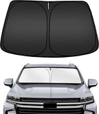 ARISMOTOR Windshield Sun Shade for Che-vrolet Chevy Tahoe 2021-2025 2026, Custom Fit Foldable Front Window Sunshade Sun Visor Protector, Block UV Rays Keep Your Car Cooler