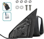 Spec-D Tuning Black Power Fold Heated + LED Signal + Blind Spot Monitor Right Passenger Side Mirror Compatible with 2019-2024 Ram 1500, Left + Right Pair