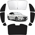 8PCS Car Window Shades for Infiniti Q50L 2014-2024, Window Covers for Q50L Windshield Side Rear Windows, Full Set Privacy Protection Car Sunshade with UV Blocking for Camping Napping