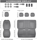 CAR PASS Waterproof Car seat Covers Full Sets Neoprene Wetsuit, All-Weather Non-Slip Durable, Universal Fit for SUV Sedans Tr