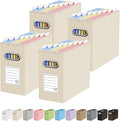 Oterri Cardboard File Organizer Box for Hanging File Folders Letter Size,File Box for Computer Desk,File Cabinet,Working Home