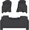 VIWIK Floor Mats for Dodge Ram 1500 Crew Cab 2019 2020 2021 2022 2023 2024 (NOT for Classic), TPE Rubber Car Mats All Weather Custom Floor Liners for Ram 1500 Crew Cab 1st & 2nd Row Non-Slip Odorless