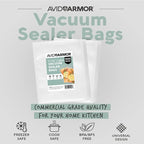 Avid Armor Vacuum Sealer Bags 100 Gallon 11"x16" for Food Saver, Seal a Meal Vac Sealers BPA Free, Heavy Duty Commercial Grad