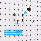 FRIMOONY Peg Board Organizer Accessories, Pegboard Hook Locks, Bins, for Organizing Pliers, Wrenches, Screwdrivers, 202-Piece