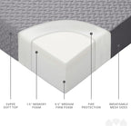 Milliard Trifold Mattress, Cot Size, 6 inch, Portable Foldable Mattress with Memory Foam & Washable Cover, Tri-Folding Floor 