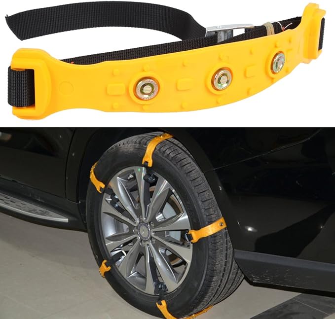 Snow Chains for SUV Car Anti Slip Adjustable Universal Emergency Thickening Anti Skid Tire Chain,Winter Driving Security Chai