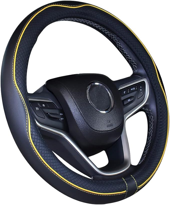 Mayco Bell Universal Standard Size Steering Wheel Cover Anti-Slip,Safety,Soft,Breathable,Durable,Full Surround,Comfortable Gr