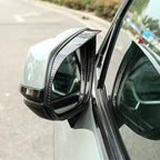 ERIDANUS Auto Accessories Fit for RAV4 2024 2023 2022 2021 2020 2019 Side Rearview Mirror Rain Eyebrow Cover Trim (Carbon Fiber Style) ABS 2 PCS