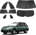 TINGLU Window Shades for Subaru Outback Wagon 2010-2014 Accessories Car Side Full Windows Windshield Sun Shade Sun UV Rays & Privacy Protection for Camping,Napping,and Relaxing 8PCS
