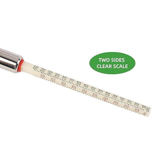 Heavy Duty Dual Foot Head Commercial Tire Pressure Gauge for Professional Tractor Trailer Drivers 10-160LBS Long Reach RV Tire Gauge, Dually and Car 2 Pack