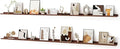 Floating Picture Ledge Shelves for Wall Set of 2, 95 Inches Picture Ledge Shelf with Long Large Nursery Book Shelf for Toys S