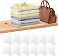 xydstay 12 Pack Acrylic Shelf Dividers for Closet Organization, Purse Organizers for Closet, Clothing Dividers, Handbag Organ