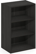 Furinno Basic Book Shelf, 3-Tier Bookshelf, Storage Organizer Bookcase with Open Shelf, 11 x 17 x 26, for Living Room, Bedroo
