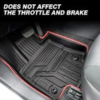 Powerty Floor Mats for 2019-2024 2025 Toyota RAV4 Accessories All Weather Floor Liner 3D TPO 1st & 2nd Row Floor Mat Heavy-Duty Floor Liners(FIT All Models)