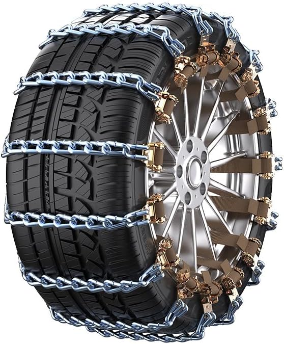 Auto Tightening Snow Chains for Fiat Panda EasyPower (LPG) 2008 2009 2010 2011 2012,adjustable portable highly stable anti-sl