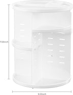 HBlife 360 Rotating Makeup Organizer Adjustable Carousel Large Capacity Revolving Perfume Organizer Skincare Organizers Cosme