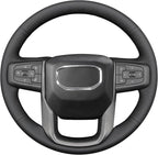 MEWANT Steering Wheel Cover for GMC Sierra 1500 / 2500 / 3500 & Yukon (XL) Hive Microfiber Leather