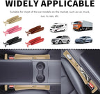 2PCS New Car Seat Gap Filler with 2 Storage Areas,Stylish Car Seat Gap Storage for Stabilizing Phone,Keys Wallet,Universal Car Seat Gap Filler Organizer (Carbon Beige)