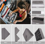 Lourome Underwear Organizer, 5 Set Foldable Fabric Underwear Drawer Organizer and Sock Organizer, Drawer Organizers for Cloth
