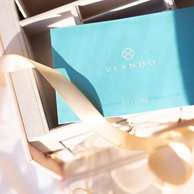Vlando Jewelry Box Organizer for Girls Women, Large Baroque Jewelry Holder Organizer with Mirror, 3 Drawers for Bracelets, Ea