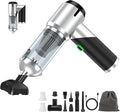 Car Vacuum Portable Cordless Foldable Mini Vacuum, 17000PA Strong Suction, 40mins Runtime, 4-in-1 Air Duster & Air Blower Han