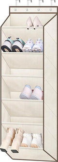 SLEEPING LAMB Shoe Rack for Door, Kids Door Shoe Organizer for Closet hanger, Narrow Hanging Sneaker Storage with Large Deep 