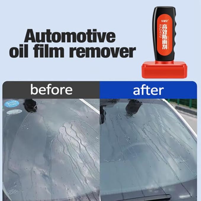 ELEFOCUS Automotive Glass Cleaner,120ml Car Rain-proof Anti-fog Agent Oil Film Remover Sponge Car Window Wiper (Rain Repellen