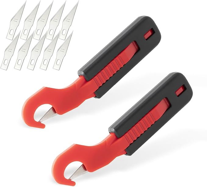 Gomake Vinyl Wrap Guard Cutter Knife Window Tinting Cutter Precision Automotive Safety Cutting Tool for Car Wrapping, Window Tinting,Decals,Signs, Wrap Film and Other Car Vinyl Cutting (W203)