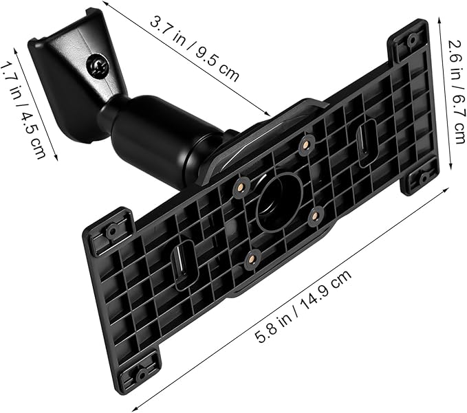 STOBAZA Rearview Mirror Bracket Dash Cam Mount 6.10X2.63 Inch Aluminum Alloy Back Plate Car Holder Stable Anti-Vibration Mount for on-Dash Cameras