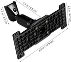 STOBAZA Rearview Mirror Bracket Dash Cam Mount 6.10X2.63 Inch Aluminum Alloy Back Plate Car Holder Stable Anti-Vibration Mount for on-Dash Cameras