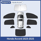 8pcs Car Window Shades for Honda Accord 2023 2024 2025, Full Car Window Covers for Privacy, Sunshades for Accord Front Rear Windshield Side Windows to Block UV and Protect Privacy