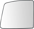 TRQ Passenger Side Upper Mirror Glass with Backing Plate For Factory Equipped & Aftermarket Mirrors Compatible with 2012-18 N