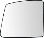 TRQ Passenger Side Upper Mirror Glass with Backing Plate For Factory Equipped & Aftermarket Mirrors Compatible with 2012-18 N
