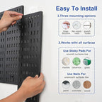 Pegboard Wall Organizer - Modular System for Gaming Setup, Office & Kitchen Storage Solutions Create A Perfectly Structured S