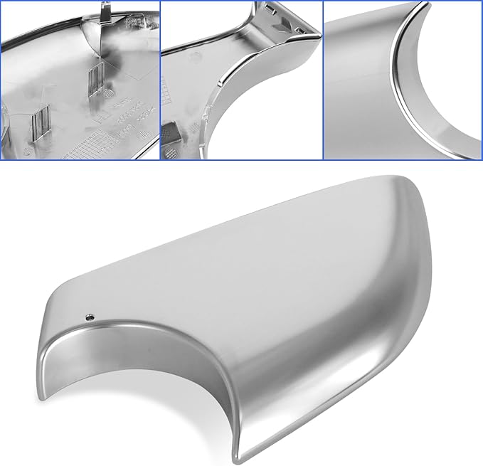 Jaronx Compatible With Tesla Model 3 Mirror Bottom Cover 2017-2025, Chrome Right Passenger Side Door Wing Rearview Mirror Lower Base Cover, For Tesla Model 3 Accessories(Right)