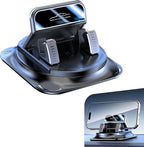 Car Dashboard Phone Holder, 360 Degree Adjustable Bracket with Anti-slip Base, One-hand Operation Snap-on Navigation Mount, U