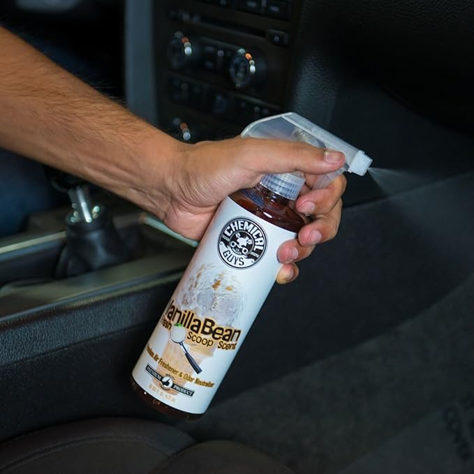 Chemical Guys AIR23116 Vanilla Bean Fresh Scoop Scent Air Freshener & Odor Eliminator, (Great for Cars, Trucks, SUVs, RVs, Ho