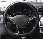 Mayco Bell Flat Bottom Steering Wheel Cover Anti-Slip,Safety,Soft,Breathable,Durable,Full Surround,Comfortable Grip Microfibe