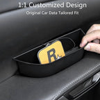 4PCS Car Door Organizer Tray for RX 2023 2024 2025 Front & Rear Door Pocket Inner Organizer Trays TPE for RX Hybrid RX 350h 500h F Sport Premium+ Luxury F Sport Accessories Black