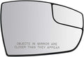 TRQ Right Passenger Side Spotter Mirror Glass Power Convex Compatible with 2013-2016 Ford Escape 2013-2018 Ford C-Max