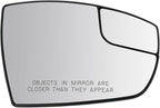 TRQ Right Passenger Side Spotter Mirror Glass Power Convex Compatible with 2013-2016 Ford Escape 2013-2018 Ford C-Max