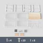 NiuYichee 5-Layer Fruit Basket Kitchen Food Storage Organizer and Storage Rack, Stackable Storage cart with Desktop, Pull-Out