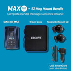 Escort MAX 360 MKII Radar Detector with EZ Mag Mount - Exceptional Range, True 360° Awareness, AutoLearn Intelligence Rejects