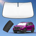 Sun Shade Sunshade for Honda Passport 2019-2024 2025 Windshield Cover, 4-Layers Sun Shield 250T Silver Sun Visor Foldable Front Window Shade for Passport Sport,SUV,EX-L,Touring,Eliten Car Accessories