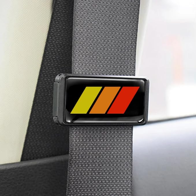 2PCS Tri-Color Car Seatbelt Adjuster for car Universal Car Seat Belt Pads Cover for More Comfortable Driving (A)