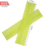 40Pcs Drawer Dividers, Adjustable Drawer Organizer for Socks, Underwear, Makeup, Can Help Tidy Kitchen, Bedroom, Dresser Gree